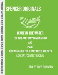 Wade in the Water Two-Part Mixed choral sheet music cover Thumbnail